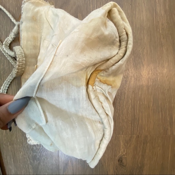 VINTAGE Macrame Crochet Handbag - Picture 6 of 7